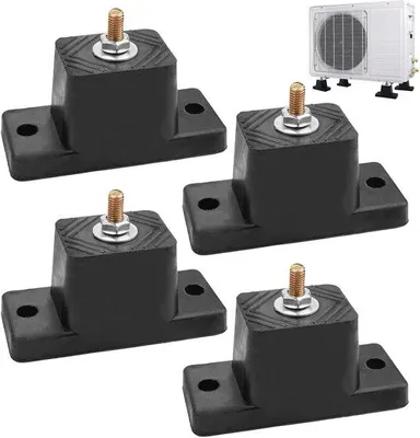 Produktbild von Dämpfer für Klimaanlagen - 4 Stück Gummi, Anti-Slip, Vibrationsschutz
