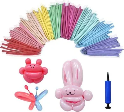 Produktbild von Famanu Modellierballons Pastellfarben - Set von 100