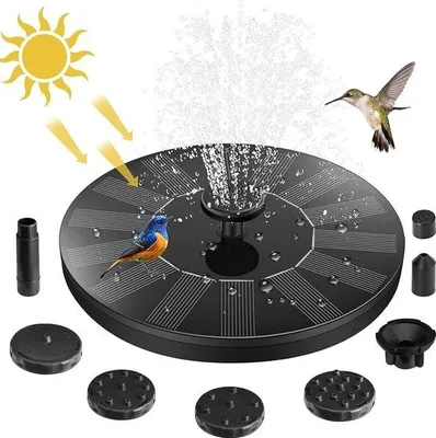Produktbild von Famanu Solarbrunnenpumpe 14 W mit 6 Sprühköpfen und festem Halter