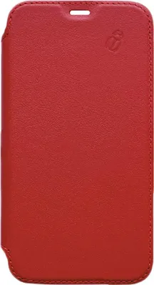 Produktbild von BEETLECASE, Folio-Hülle für Apple iPhone 11 Pro aus Leder mit transparenter Rückseite und KartenHülle, Rot