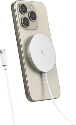 Image de Chargeur sans fil KSIX MagniBoost blanc
