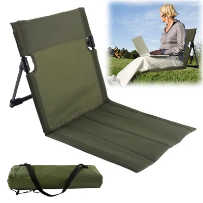Imagen del producto de Omgoods - Silla de playa plegable con respaldo - Ligera y portátil