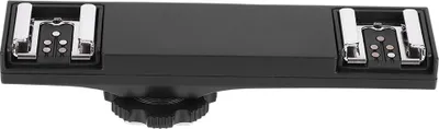 Immagine prodotto di Qualità Splitter doppio hot shoe ultraleggero per reflex - fotocamera - videocamera (per fotocamera)