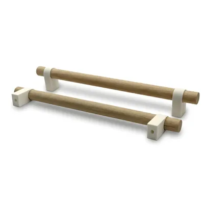 Produktbild von 3D Möbelgriff Stangengriff Küchengriff Schrankgriff Schubladengriff 192mm Designgriff Weiß