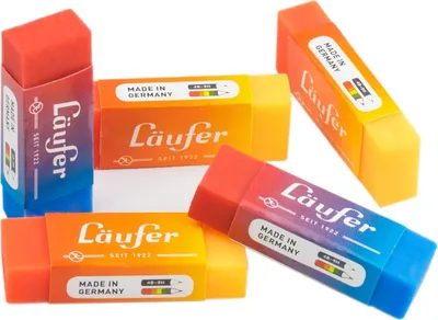 Produktbild von Radierer Plast Color Kunststoff 65x21x12mm zweifarbig mit Banderole Packung mit 20 Stück