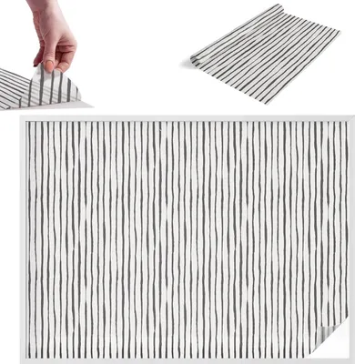 Obrázek produktu pro Vitrážová fólie na okna - 146x200 cm - Vitrážová fólie na okna, dekorativní a neprůhledná - Samolepicí dekorativní fólie na sklo s vitrážovým vzorem - UV ochrana, snadná instalace, dekorace oken - Vertikální pruhy