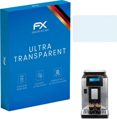 Produktbild von atFoliX FX-Clear 2x Schutzfolie kompatibel mit DeLonghi PrimaDonna Soul (ECAM610.75.MB) Displayschutzfolie