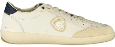 Produktbild von Herren Sportschuh Weiß - Kontrastdetails Blau, Herausnehmbares Fußbett