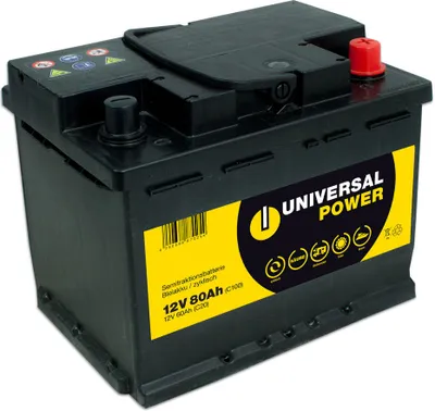 Produktbild von Universal Power Semitraktion UPA12-80 12V 80Ah (C100) Solar Batterie Wohnmobilbatterie zyklenfest