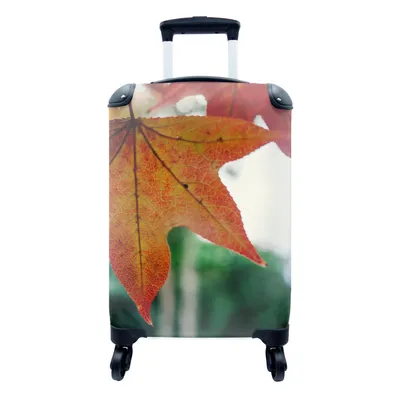 Produktbild von MuchoWow® Koffer Handgepäck Trolley Rollkoffer Kleine Reisekoffer mit 4 Rollen - Herbst - Landleben - Blätter - Jahreszeiten - Landleben - Cabin Size < 55x40x23 cm & 55x40x20 cm - Fotokoffer - Kabinenkoffer - Boardgepäck - Reise-Box - Reisekoffer - Reisegepäck - Koffer mit Bild - Trolley für Kinder