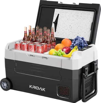 Obrázek produktu pro Dvouzónová automatická chladnička, rozsah teplot od -20 °C do 20 °C, režim rychlého chlazení, 45 litrů