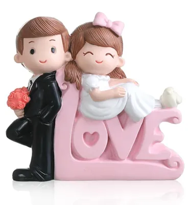 Image de Figurines de mariage pour gâteau, décorations de gâteau pour mariage