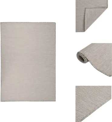 Produktbild von vidaXL Outdoor-Teppich Flachgewebe 160x230 cm Taupe - Teppiche