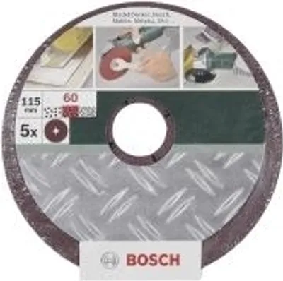 Zdjęcie produktu dla Papier ścierny Bosch do tarczy szlifierskiej o ziarnistości 100 (Ø) 125 mm 2609256253 5 szt