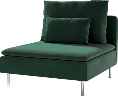 Produktbild von Dekoria Bezug für Söderhamn Sitzelement 1, dunkelgrün, Bezug für Sitzelement 1