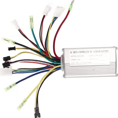 Immagine prodotto di Controller motore DC con cablaggio batteria al litio per bici elettrica 36V 48 V 17a
