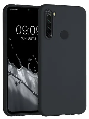Produktbild von kwmobile Handyhülle für Xiaomi Redmi Note 8 (2019 / 2021) Hülle - TPU Case - Kabelloses Laden - Schutzhülle Cover in Heidelbeerblau