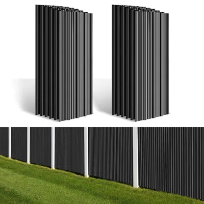 Produktbild von Eikuavons 36x Wellblech Dachplatten 129x46 cm Anthrazit Verzinkt Dachblech Gartenhaus