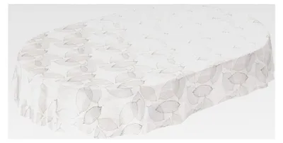 Produktbild von Wachstuchtischdecke Grau Oval 140 x 180cm