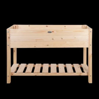 Image de Jardinière carré de potager en bois surélevé