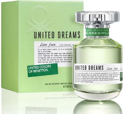 Zdjęcie produktu dla Benetton United Dreams Live Free For Her spray 80ml