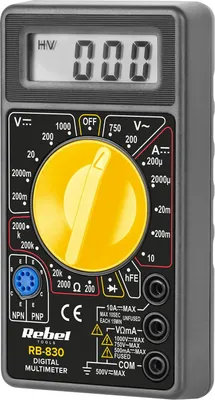Produktbild von Multimeter RB-830 für DC 1000V, AC 750V, 10A, 2 MOhm mit Dioden- und Transistortest