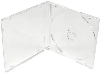 Produktbild von 25 Transparente CD-Hüllen für 8 cm Discs - Schlank und Kompakt