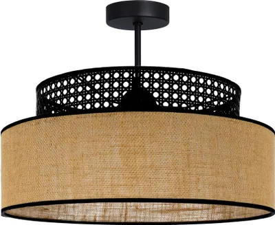 Produktbild von FKL DESIGN Home Deco Deckenlampe Braun Schwarz Beleuchtung Deckenleuchte aus Serie BE110-D-SB2 (Braun, Schwarz)