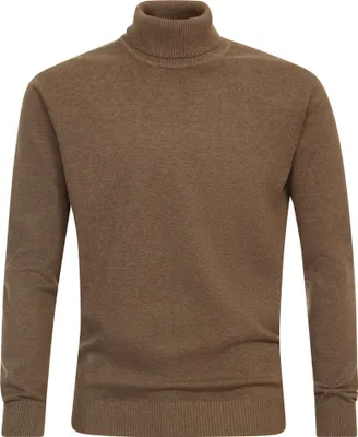 Produktbild von REDMOND Casual Herren Pullover Langarm Rollkragen Comfort Braun 3XL