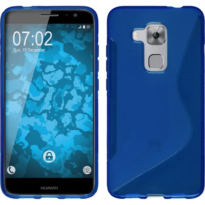 Produktbild von PhoneNatic Case kompatibel mit Huawei Nova Plus - blau Silikon Hülle S-Style + 2 Schutzfolien