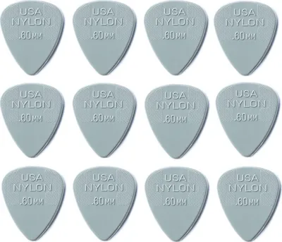 Immagine prodotto di 12x Dunlop Nylon Standard Plektren - 0,60 mm - hellgrau