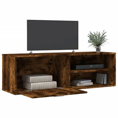 Produktbild von "2026 Aktion"TV-Schrank Industriestil - CLORIS - Fernsehenschrank - Räuchereiche 120x34x37 cm Holzwerkstoff - DEMöbel5131797