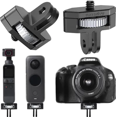 Produktbild von Sunnylife 1/4 Zoll 360 Grad drehbare Halterung mit Einstellung für Standard-GoPro-Kameras