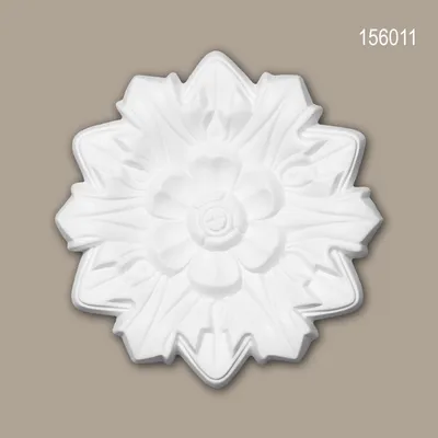 Produktbild von PROFHOME 156011 Rosette aus Polyurethan Deckenrosette Zierelement Ø 19,8 cm