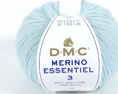 Image de DMC Merino Essentiel-3 – Fil composé à 50 % de Laine et à 50 % d'acrylique (couleur 963)