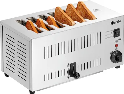 Produktbild von Schlitztoaster TS60, 6 Schlitze (145x20mm), Timer, Krümelschublade