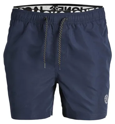 Produktbild von JACK & JONES Herren Short de bain Jpstfiji Jjswim Db Wb Ly Sn, Navy Blazer/Solid