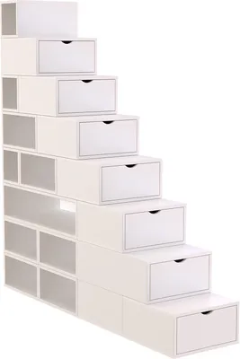 Immagine prodotto di Scaffale a gradini 200 cm - Bianco