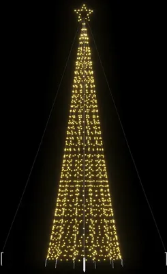 Produktbild von Schlichtes LED Weihnachtsbaum mit Erdspießen 1534 LEDs Warmweiß 500 cm - Künstliche Weihnachtsbäume DE8564767 1parcel