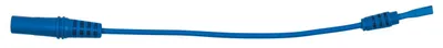 Productafbeelding van 4,0 mm ingangsbuis naar 2,5 mm testadapterconnector, plat (blauw)