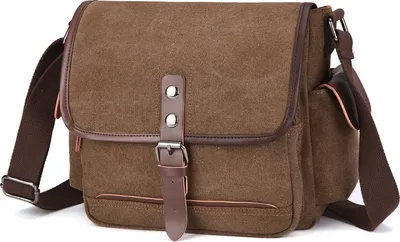 Image de INF Sac Bandoulière Toile Décontracté café