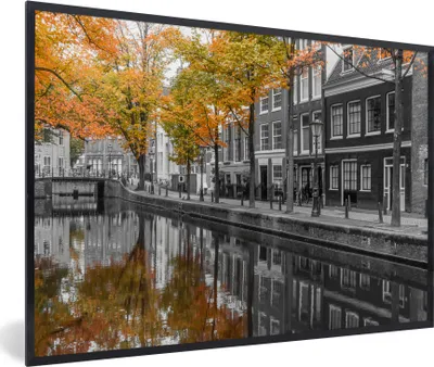 Produktbild von MuchoWow® MuchoWow® Gerahmtes Poster Impression von der Prinsengracht in Amsterdam 30x20 cm - Poster mit zchwarzem Bilderrahmen - Kunstdruck - Bild-Poster