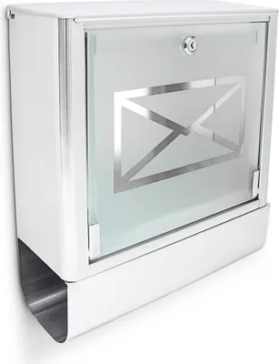 Zdjęcie produktu dla relaxdays 10018515_0 relaxdays Briefkasten   silber