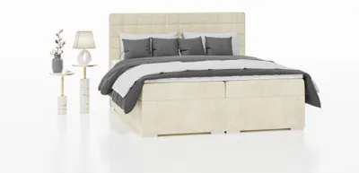 Produktbild von Doppelbett Modern Design Bett Luxus Schlafzimmer Polsterbett Möbel Boxspringbett