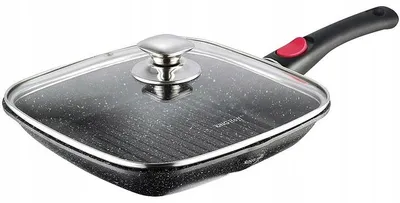 Produktbild von Kinghoff Grillpfanne 28cm abnehmbarer Griff Induktion