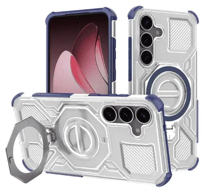 Obrázek produktu pro Techsuit – Carbon Shield PRO ochranné pouzdro pro Samsung Galaxy S25 – modré průhledné