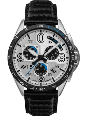 Produktbild von AVI-8 AV-4077-01 P-51 Mustang Chronograph Herrenuhr 43mm 5ATM