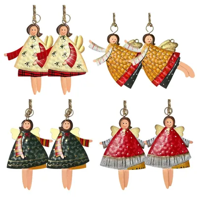 Image de Solidchoice - Ensemble de 8 décorations de Noël en forme d'anges