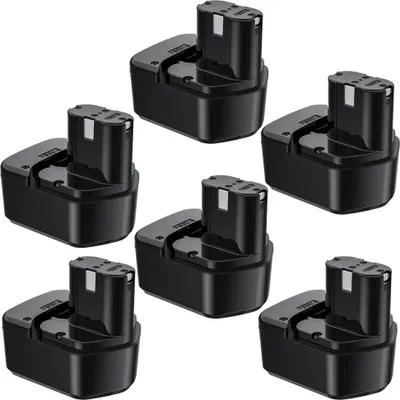 Image de Batterie pour outil - Batterie de rechange Ni-MH 12 V - >3500 mAh - Pour EB1212/EB1212S/EB1214S/EB1220BL - Visseuse sans fil - Or