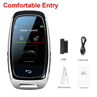 Produktbild von CF920 Modifizierte Universal-Fernbedienung Display Smart LCD-Taste Komfortable Eingabe Auto-Lock Keyless Go für Audi/BMW/Ford/Mazda/Toyota/KIA